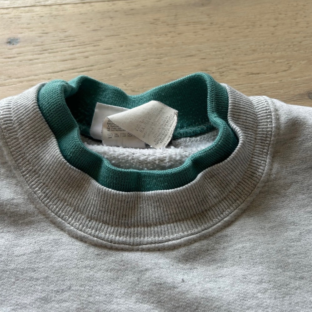 Vintage Morning Sun Hummingbird Sweatshirt Gray Double Neck 90s XL - Picture 5 of 7